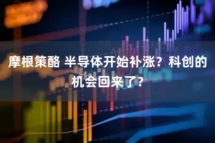 摩根策酪 半导体开始补涨？科创的机会回来了？